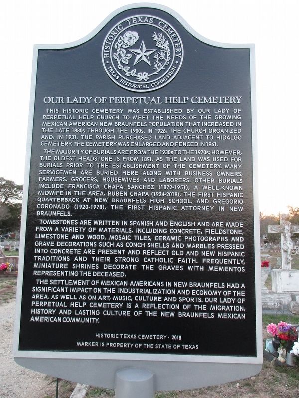 Our Lady of Perpetual Help Cemetery Marker image. Click for full size.
