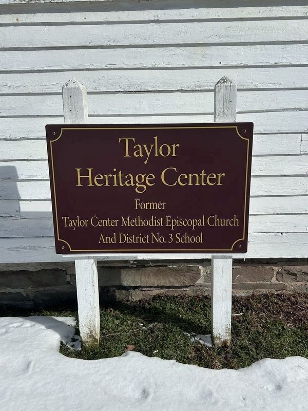 Taylor Ctr Methodist Episcopal Church and District No. 3 School image. Click for full size.