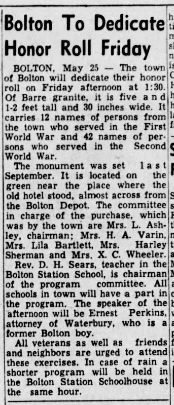 May 26, 1949 Burlington Free Press article image. Click for full size.