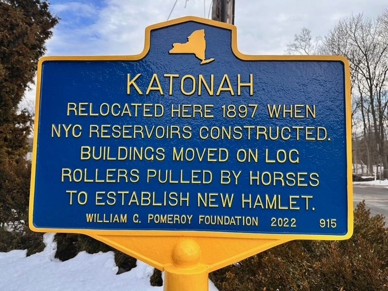Katonah Marker. Click for full size. Katonah Marker image. Click for full size.