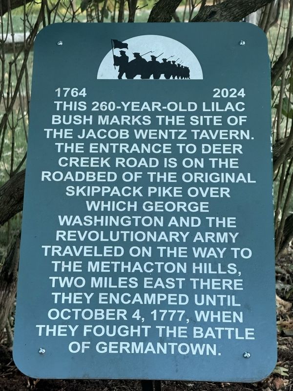 Site of Jacob Wentz Tavern Marker image. Click for full size.
