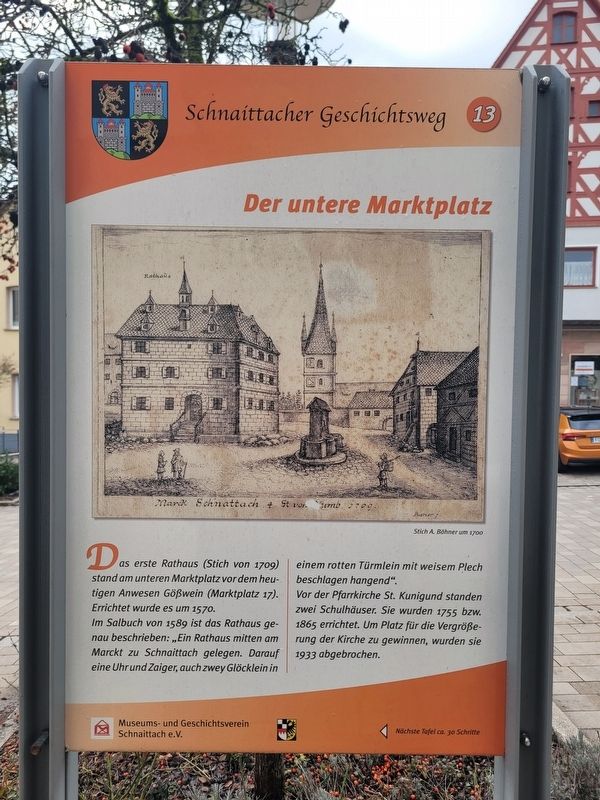 Der untere Marktplatz / The Lower Market Square Marker image. Click for full size.