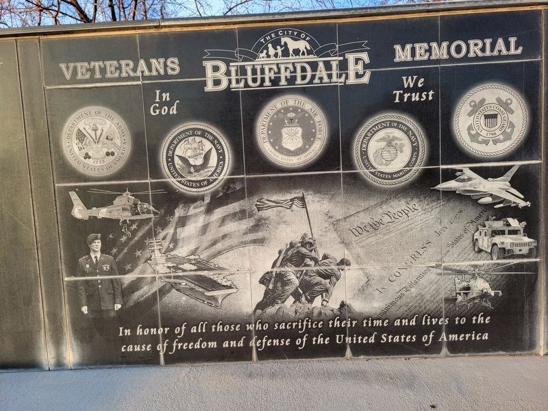 Bluffdale Veterans Memorial Marker image. Click for full size.