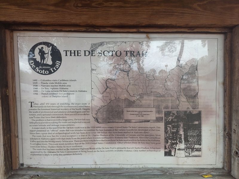 The De Soto Trail Marker. Click for full size. The De Soto Trail Marker image. Click for full size.