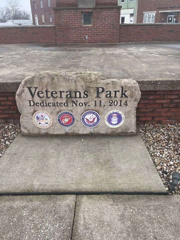 Veterans Park Dedication. Click for full size. Veterans Park Dedication image. Click for full size.