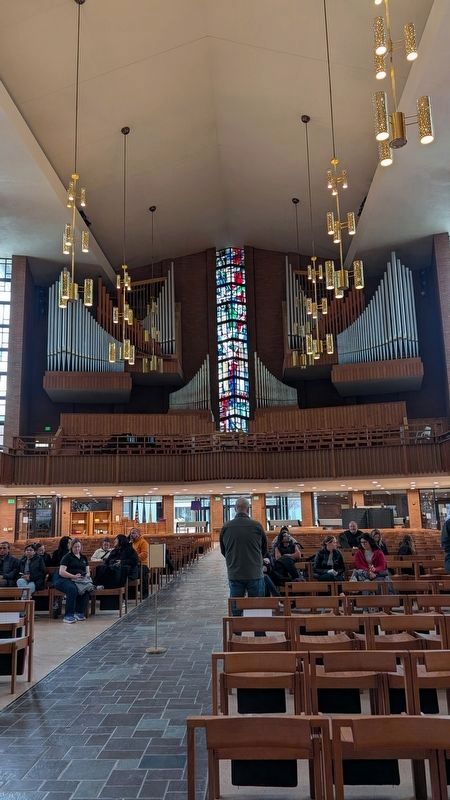 Organ Loft With Stained Glass. Click for full size. Organ Loft With Stained Glass image. Click for full size.