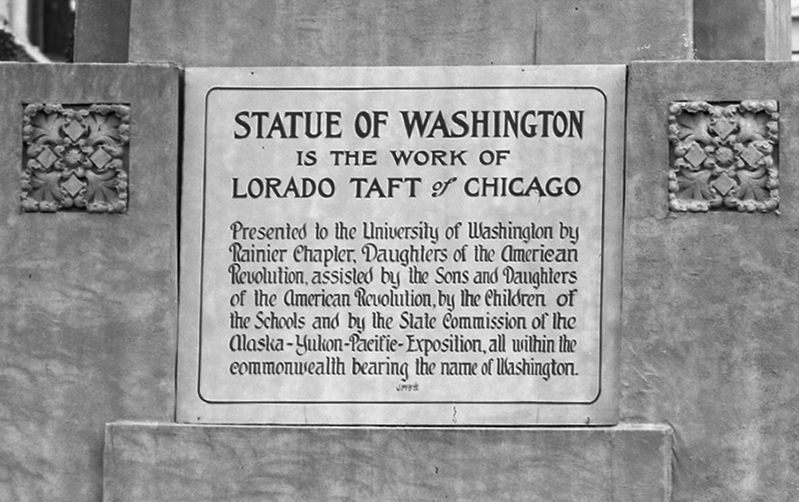 Statue of Washington Marker. Click for full size. Statue of Washington Marker image. Click for full size.