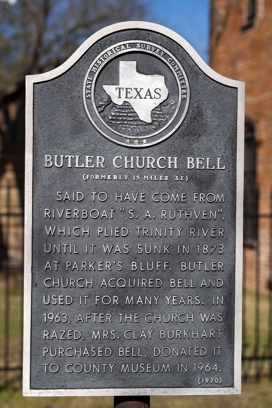 Butler Church Bell Marker. Click for full size. Butler Church Bell Marker image. Click for full size.