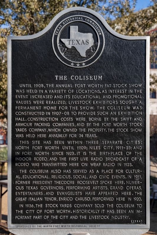 The Coliseum Marker. Click for full size. The Coliseum Marker image. Click for full size.