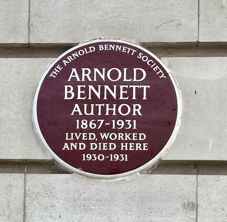Arnold Bennett Marker image. Click for full size.