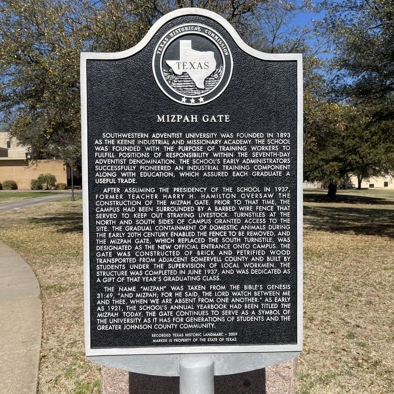Mizpah Gate Marker image. Click for full size.