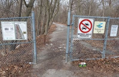Welcome To Malcolmson Eco-Park - Marker in context. Click for full size. Welcome To Malcolmson Eco-Park - Marker in context image. Click for full size.