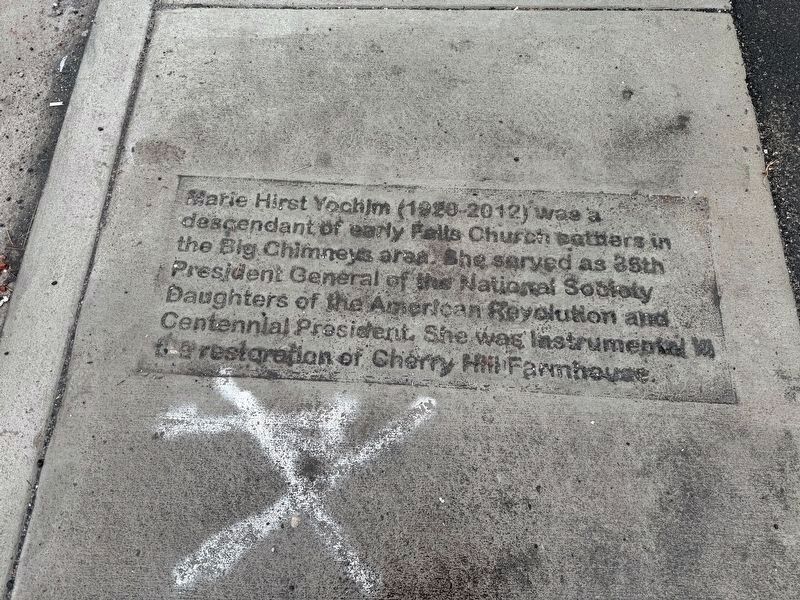 Marie Hirst Yochim Marker image. Click for full size.