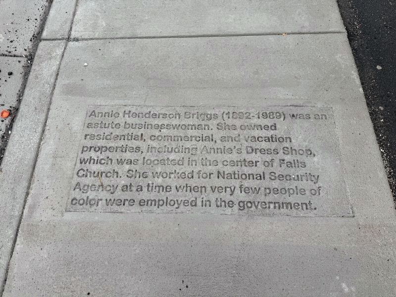 Annie Henderson Briggs Marker image. Click for full size.