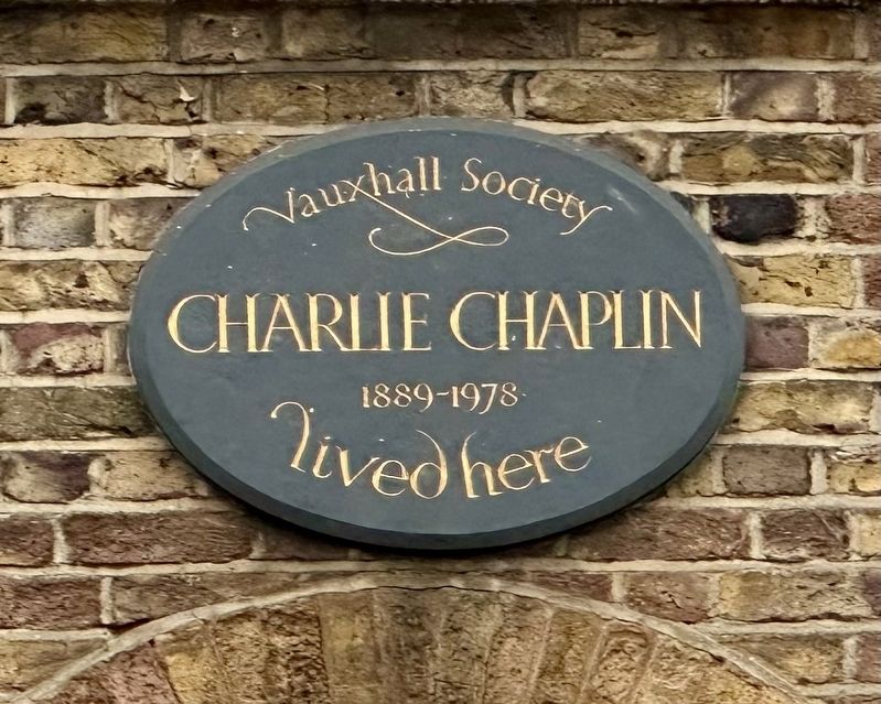 Charlie Chaplin Marker. Click for full size. Charlie Chaplin Marker image. Click for full size.