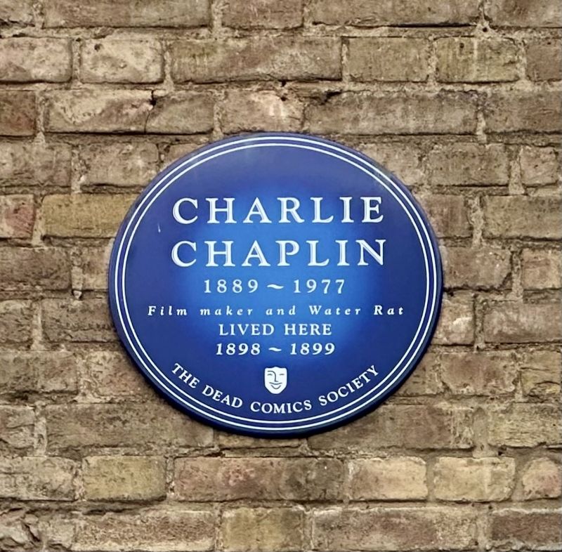 Charlie Chaplin Marker. Click for full size. Charlie Chaplin Marker image. Click for full size.