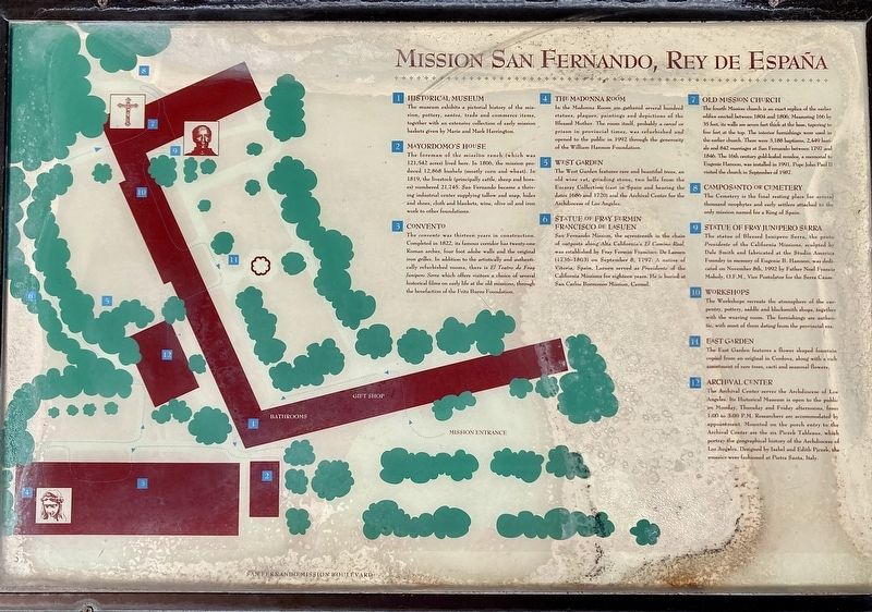 Mission San Fernando Rey de España Marker. Click for full size. Mission San Fernando Rey de España Marker image. Click for full size.