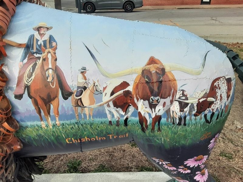 "Trails" Marker Chisholm Trail Mural. Click for full size. "Trails" Marker Chisholm Trail Mural image. Click for full size.