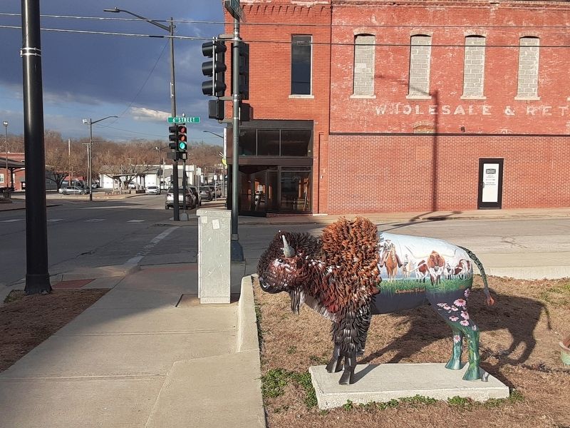 Spirit of the Buffalo "Trails" Marker. Click for full size. Spirit of the Buffalo "Trails" Marker image. Click for full size.