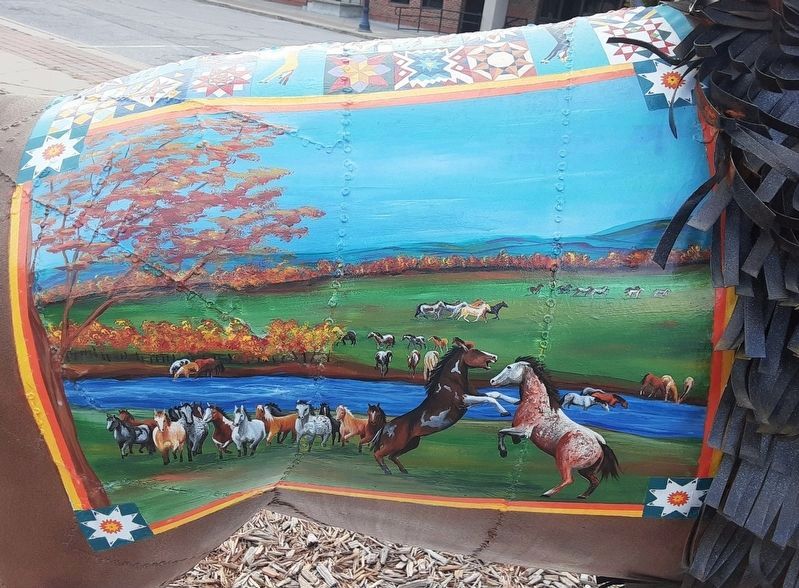 "Taming the West" Marker Mural image. Click for full size.