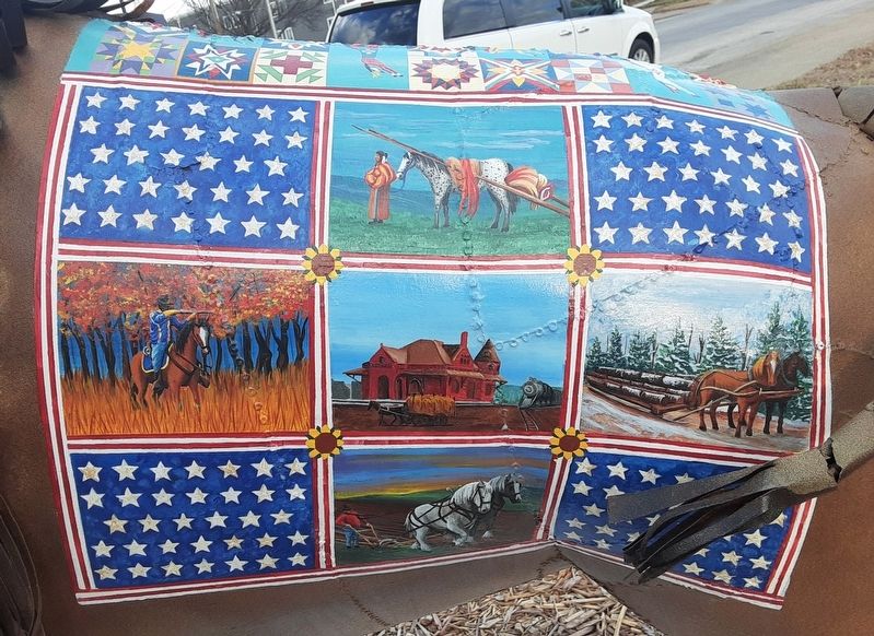 "Taming the West" Marker Mural image. Click for full size.