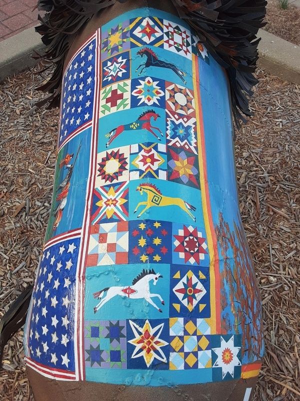 "Taming the West" Marker Mural image. Click for full size.