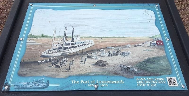 The Port of Leavenworth Marker image. Click for full size.