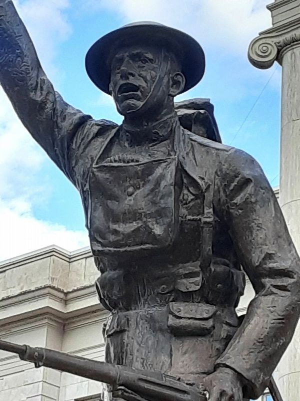World War Doughboy Statue Detail. Click for full size. World War Doughboy Statue Detail image. Click for full size.