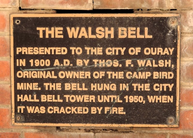 The Walsh Bell Marker. Click for full size. The Walsh Bell Marker image. Click for full size.