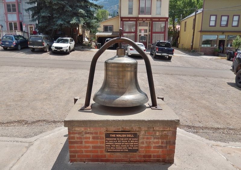 The Walsh Bell & Marker. Click for full size. The Walsh Bell & Marker image. Click for full size.