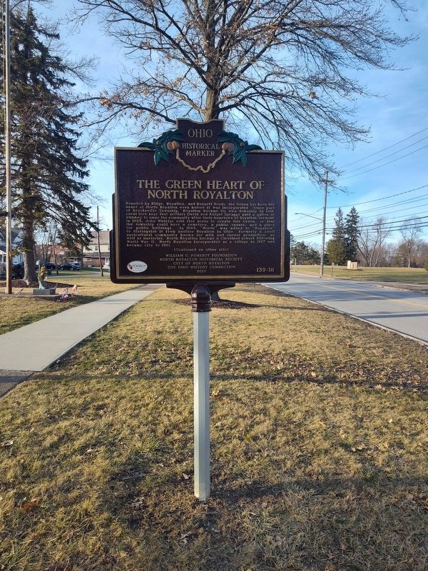 The Green Heart of North Royalton Marker. Click for full size. The Green Heart of North Royalton Marker image. Click for full size.