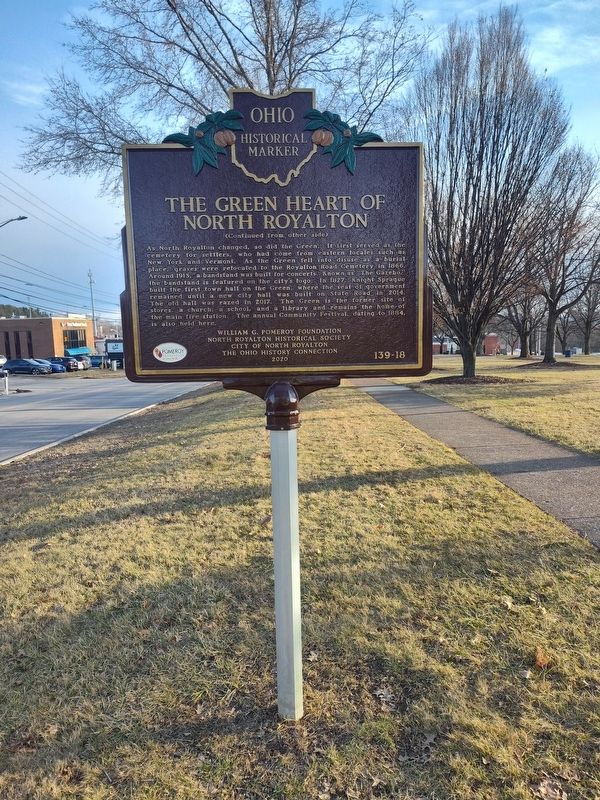 The Green Heart of North Royalton Marker. Click for full size. The Green Heart of North Royalton Marker image. Click for full size.