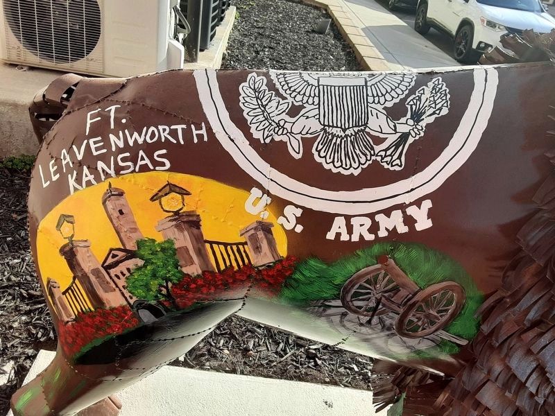 "In Honor of the Military" Marker Mural image. Click for full size.