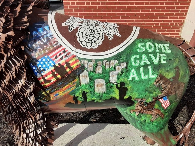 "In Honor of the Military" Marker Mural image. Click for full size.