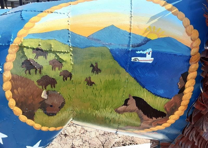 "Kansas Flag" Marker Mural. Click for full size. "Kansas Flag" Marker Mural image. Click for full size.