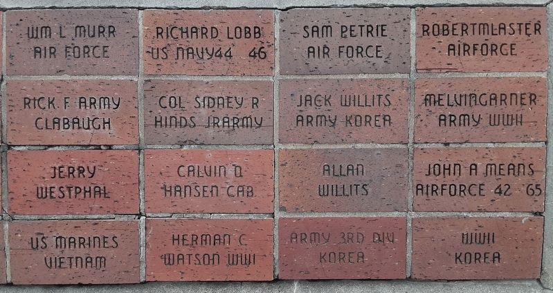 Veterans Memorial Pavers. Click for full size. Veterans Memorial Pavers image. Click for full size.