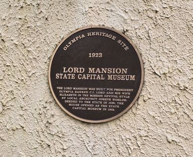 Lord Mansion State Capital Museum Marker. Click for full size. Lord Mansion State Capital Museum Marker image. Click for full size.