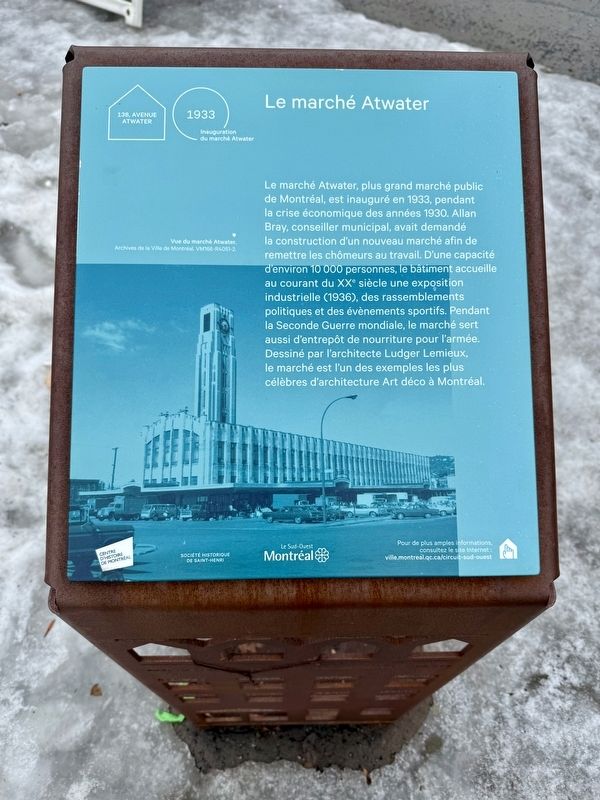 Le Marché Atwater Marker. Click for full size. Le Marché Atwater Marker image. Click for full size.