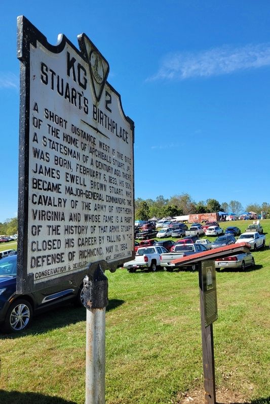 Stuart's Birthplace Marker. Click for full size. Stuart's Birthplace Marker image. Click for full size.