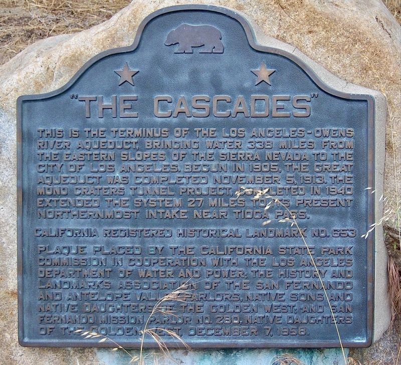"The Cascades" Marker. Click for full size. "The Cascades" Marker image. Click for full size.