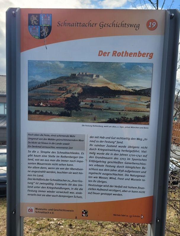 Der Rothenberg / Fortress Hill Marker image. Click for full size.