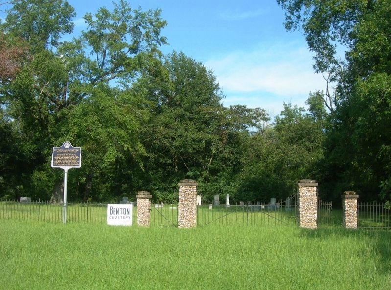 Benton Family Cemetery & Marker. Click for full size. Benton Family Cemetery & Marker image. Click for full size.