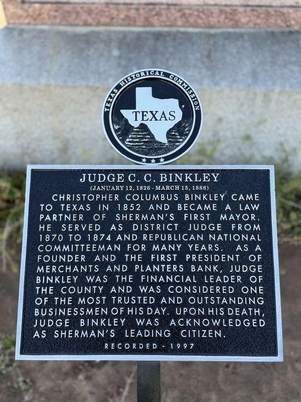 Judge C.C. Binkley Marker image. Click for full size.