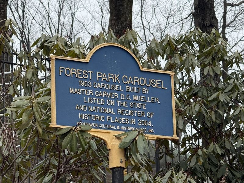 Forest Park Carousel Marker image. Click for full size.