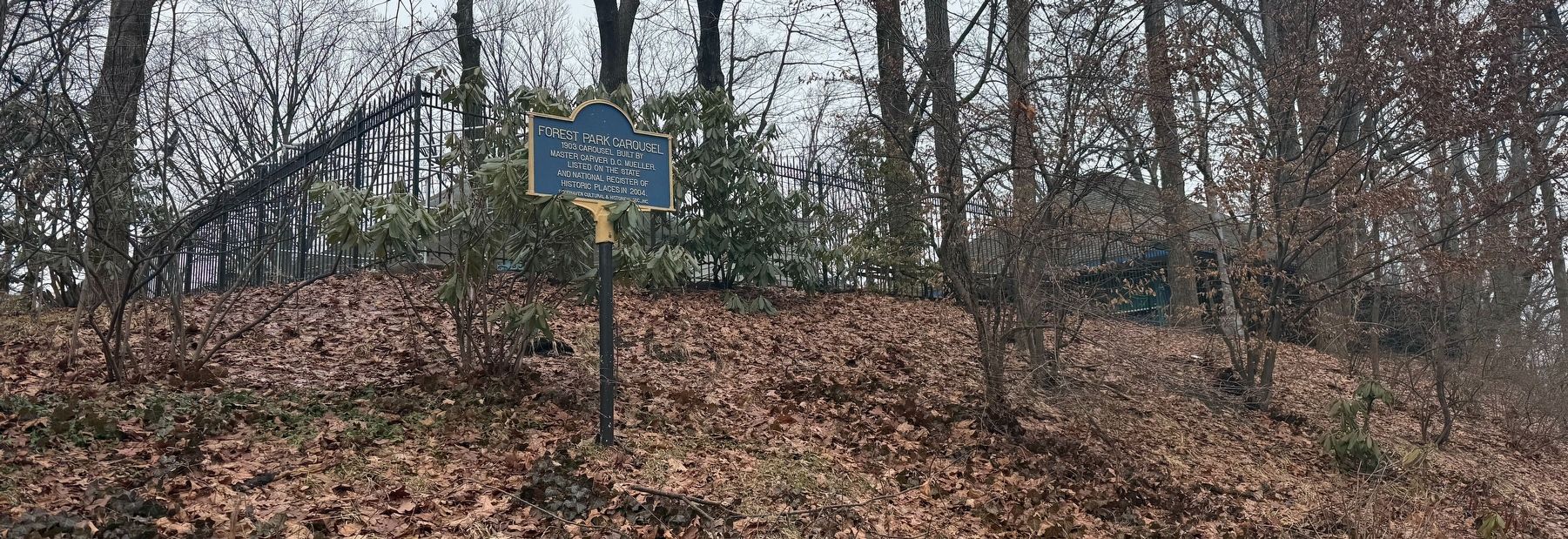 Forest Park Carousel Marker image. Click for full size.