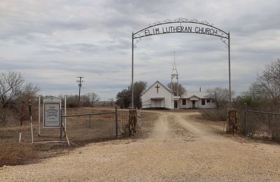 Elim Lutheran Church Cemetery Marker. Click for full size. Elim Lutheran Church Cemetery Marker image. Click for full size.
