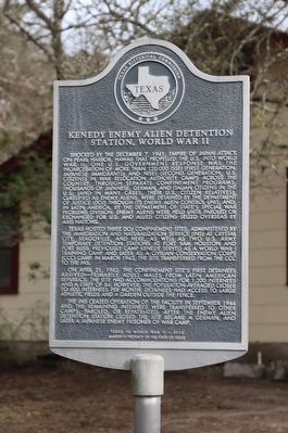 Kenedy Enemy Alien Detention Site, World War II Marker image. Click for full size.