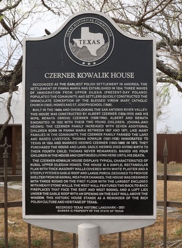 Czerner-Kowalik House Marker image. Click for full size.