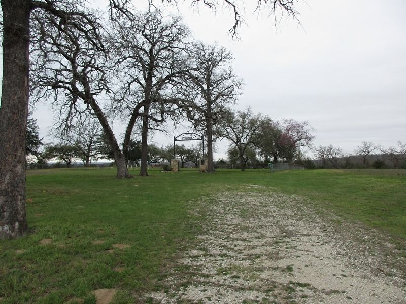 Greer Family Cemetery and marker image. Click for full size.