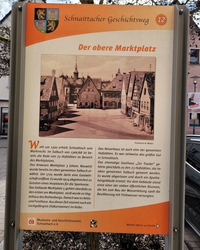 Der obere Marktplatz / The Upper Market Square Marker image. Click for full size.